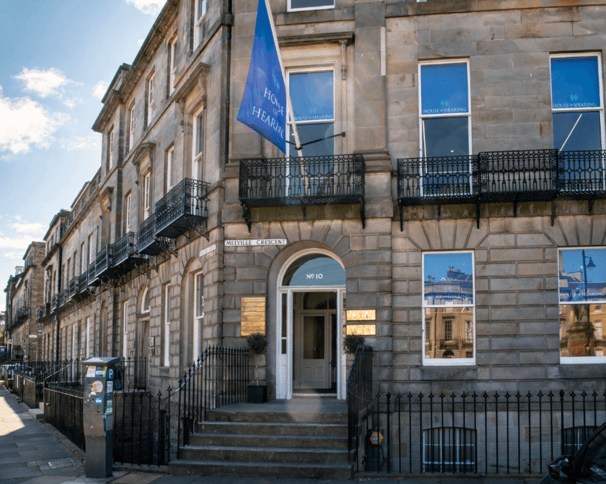 House of Hearing Edinburgh at 10 Melville Crescent.