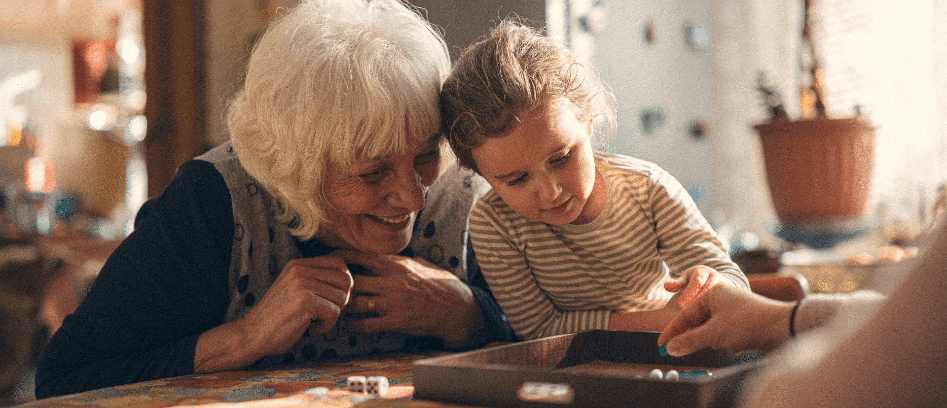 Grandmother with granddaughter