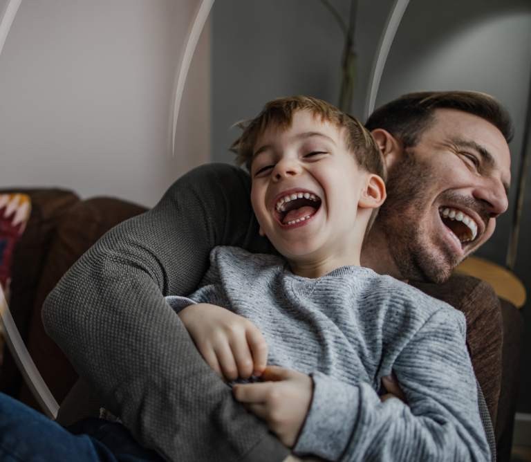 Hearing giggles means the world 768 x 668