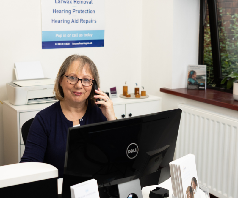 Receptionist at House of Hearing Burton upon Trent.